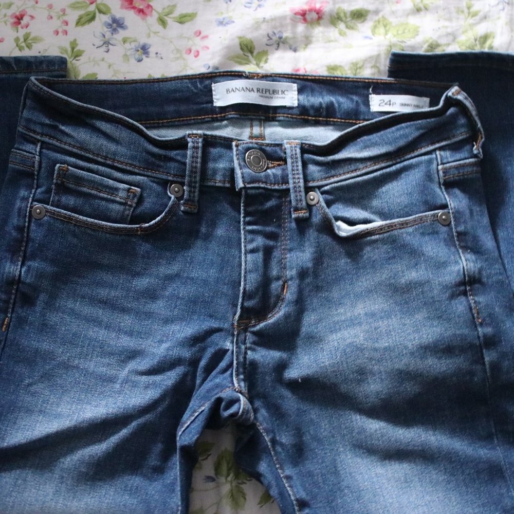 Banana republic skinny ankle jeans 24 petite